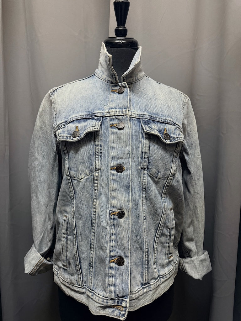 "BOTTICELLI'S GODDESS OF SPRING 1484" HAND PAINTED DENIM JACKET LM54