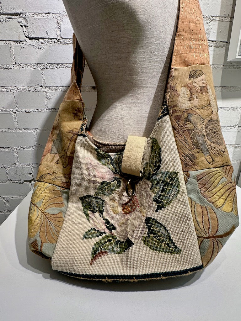 "SUGAR MAGNOLIA"  Vintage Crossbody Handbag