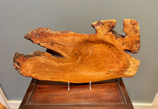 CHERRY BURL SERVING PIECE