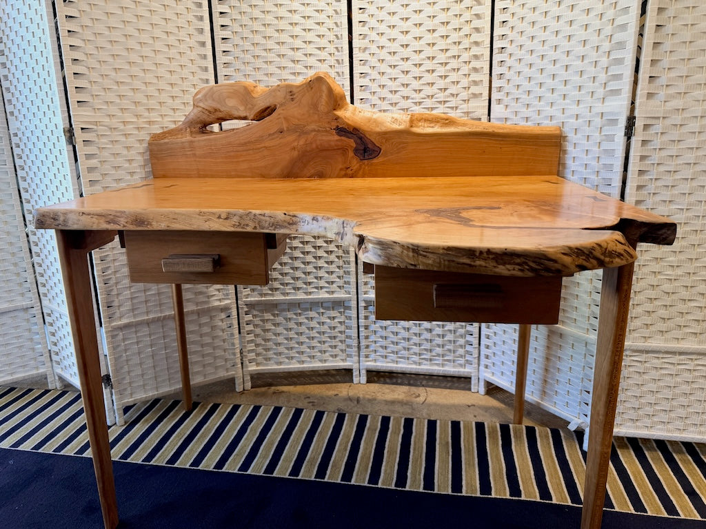 CHERRY DESK WITH 2 DRAWERS