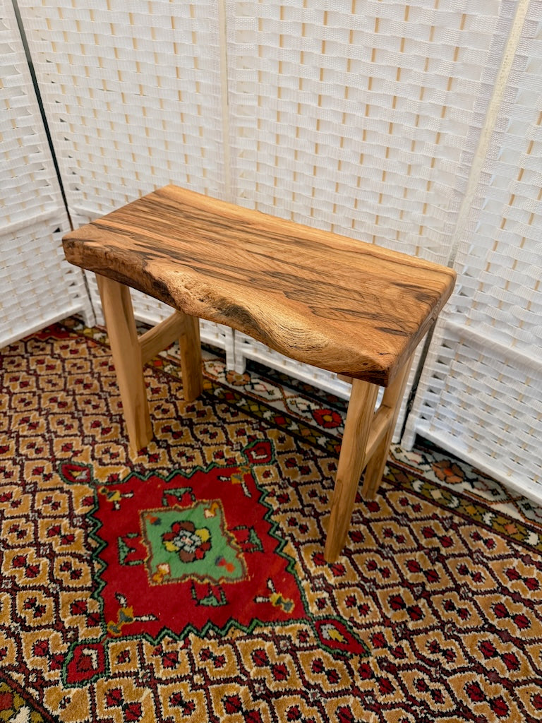 RED OAK BENCH WITH AMBROSIA MAPLE LEGS