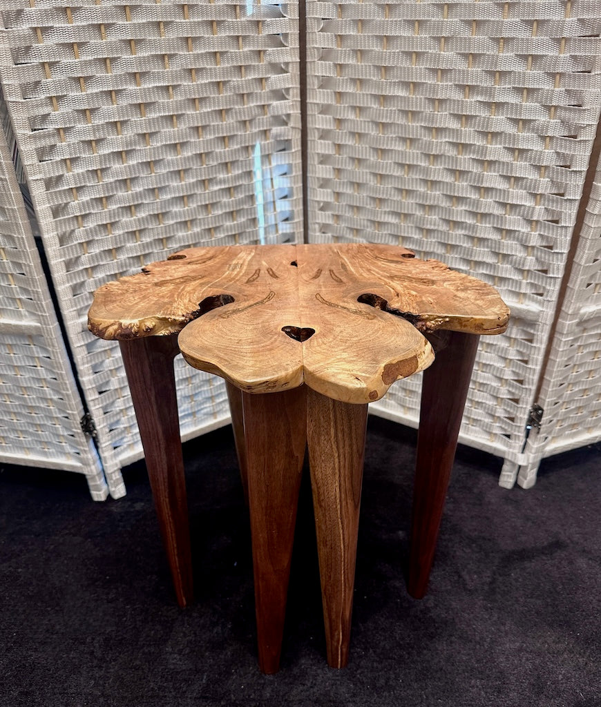 SMALL MAPLE BURL TABLE 2