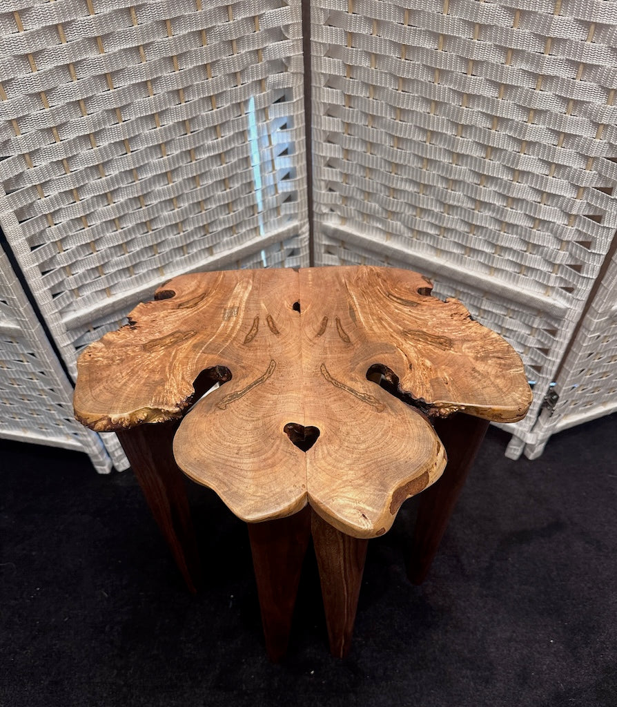 SMALL MAPLE BURL TABLE 2