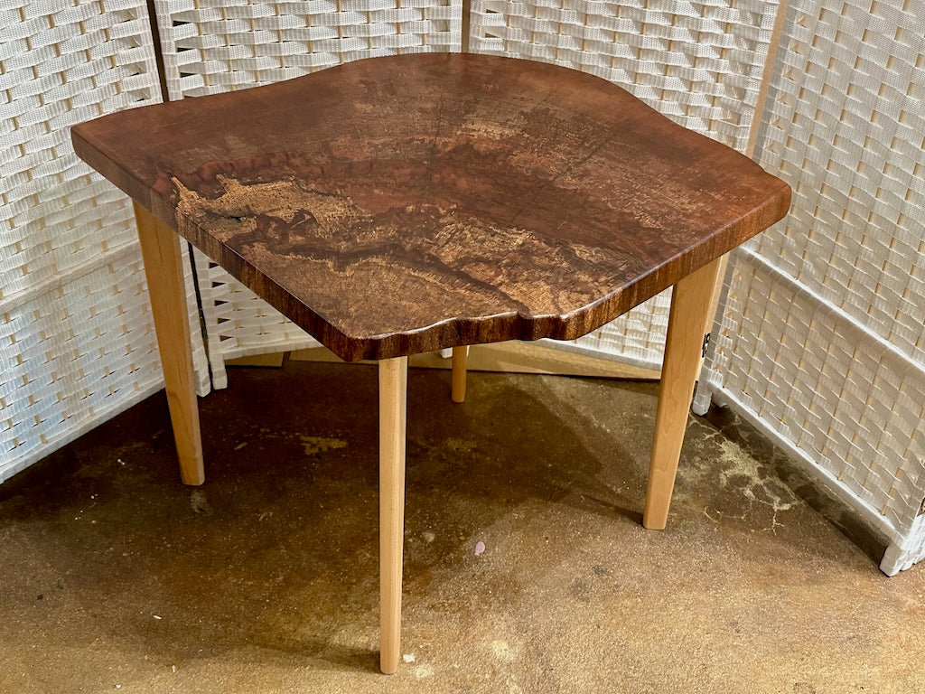 MISSION TABLE BOLIVIAN CEREJEIRA ON AMBROSIA MAPLE LEGS