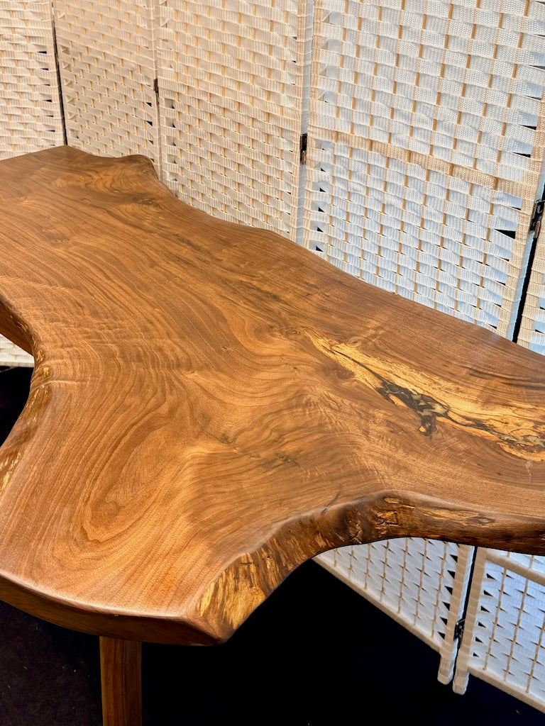 HANDMADE WALNUT DESK WITH 2 DRAWERS