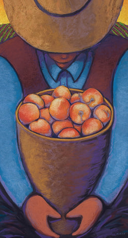 "LEROY WITH PEACHES" Limited Edition Giclee Print