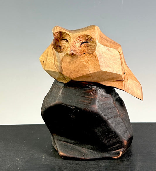 "LITTLE GEM II" HAND CARVED MAPLE SCULPTURE