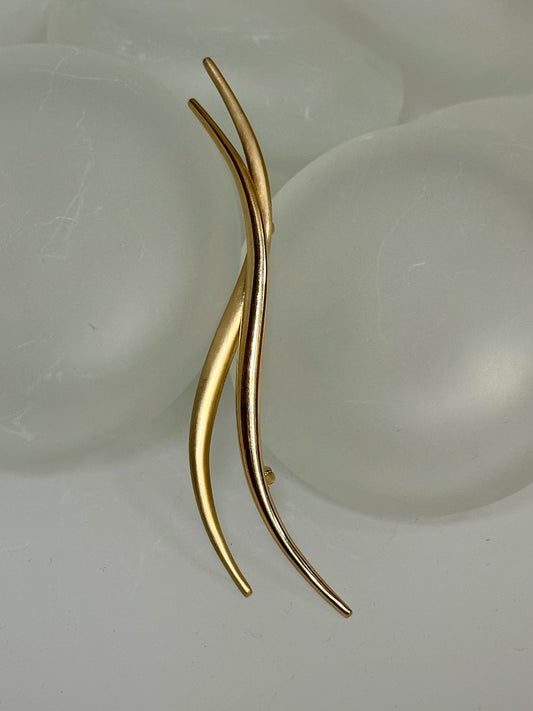 14K DOUBLE CURVE PIN MB100P