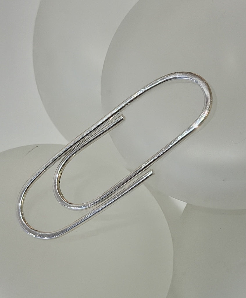 HAND FORGED STERLING SILVER 3" MONEY CLIP MB101C