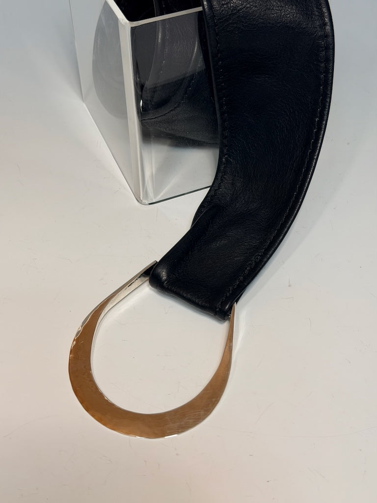 CUSTOM STERLING SILVER BELT BUCKLE AND GARMENT DYED LEATHER BELT  MB10B