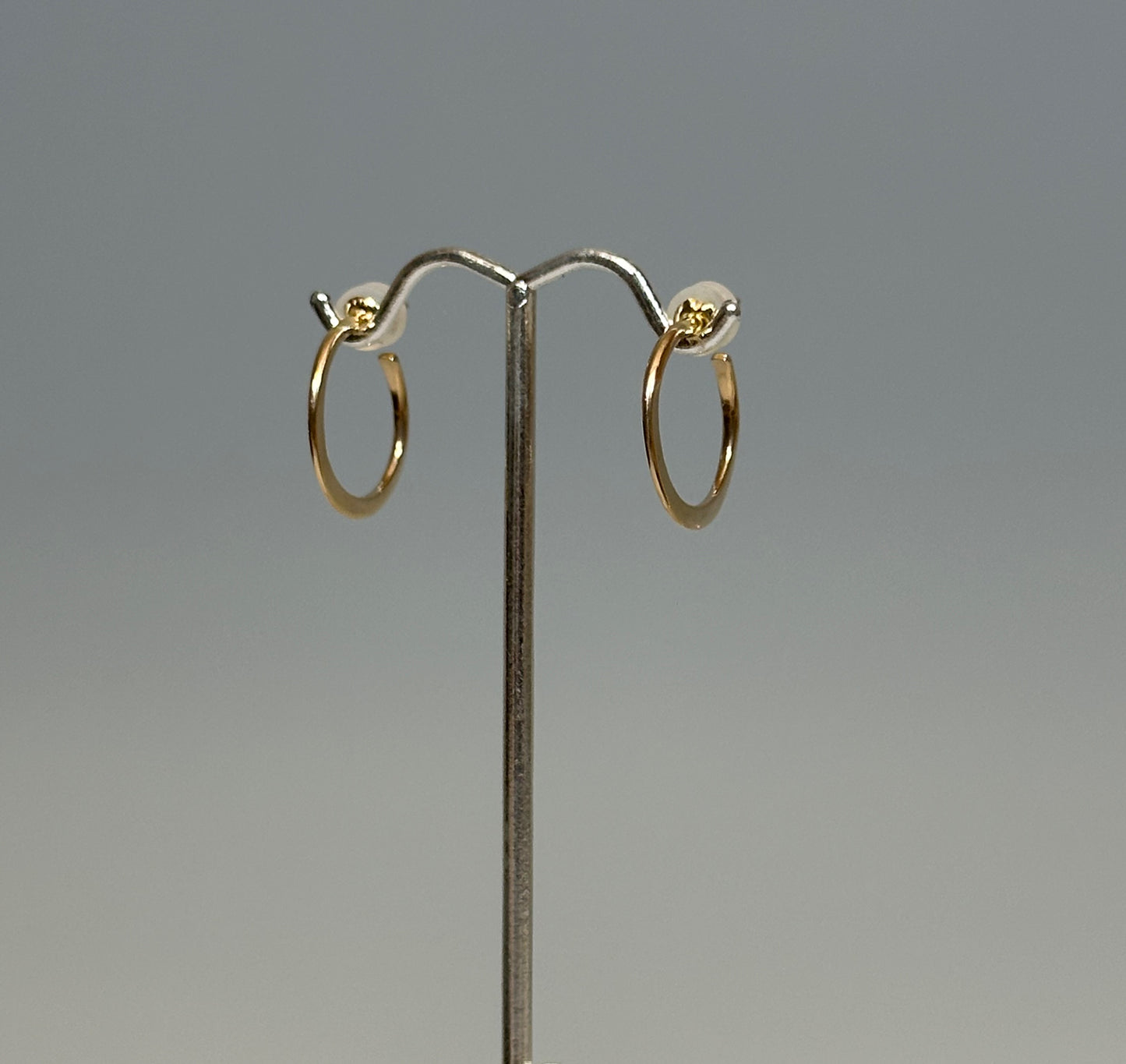 14K SMALL FORGED HOOP EARRINGS  MB180