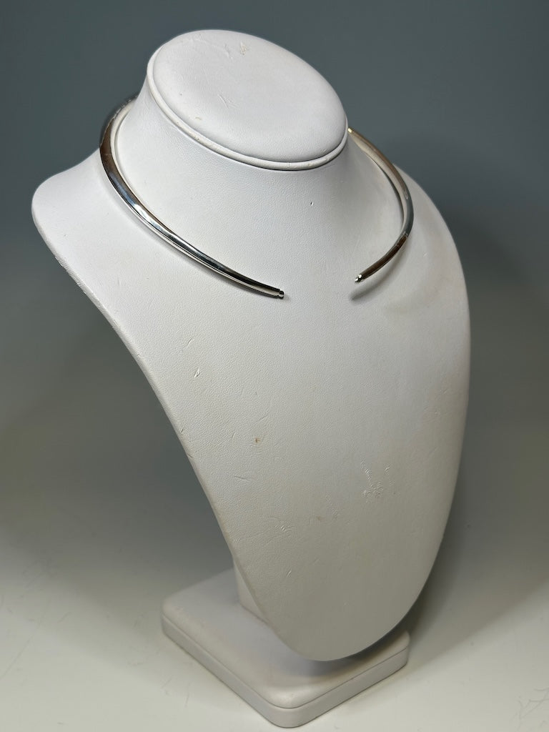 STERLING SILVER FLEXIBLE NECK RING NECKLACE MB200N