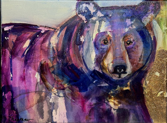 "BEAR IN MIND II" ORIGINAL ACRYLIC ON CANVAS/FRAMED