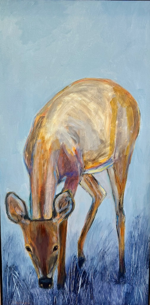 "BRIEF ENCOUNTERS" ORIGINAL ACRYLIC ON CANVAS/FRAMED