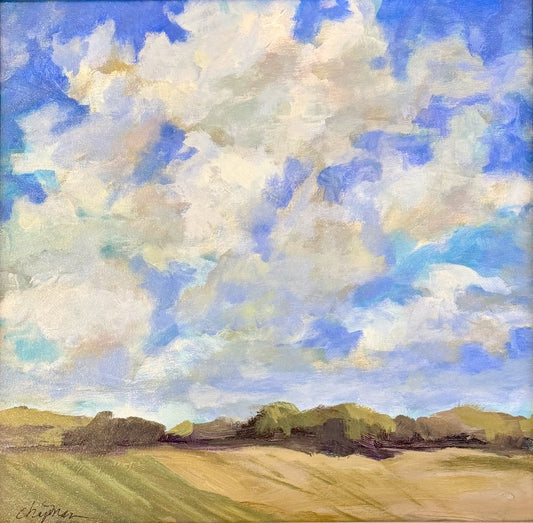 "GREEN SPACE" ORIGINAL ACRYLIC ON CANVAS/FRAMED