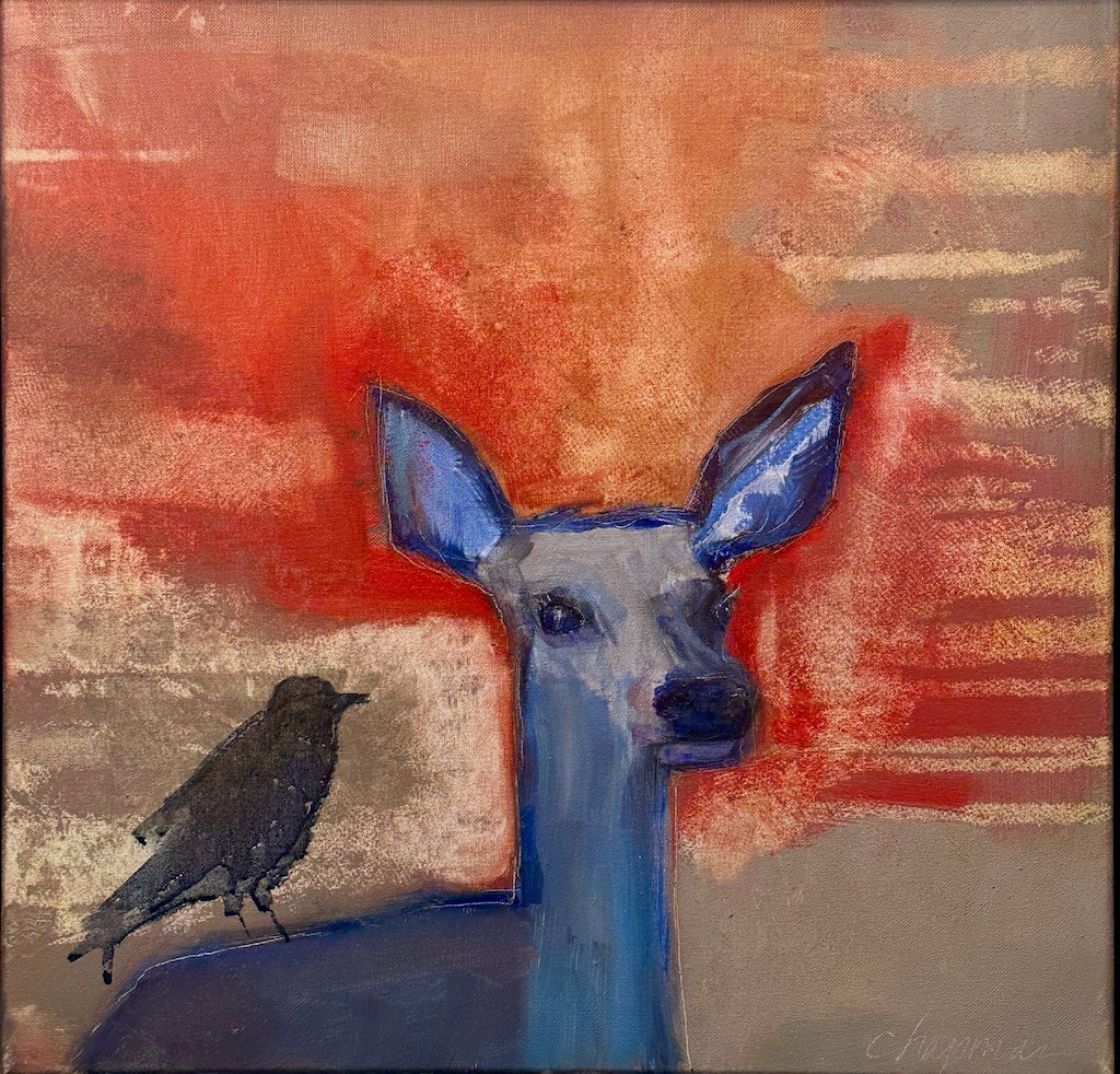 "I'M LISTENING" ORIGINAL OIL ON CANVAS/FRAMED