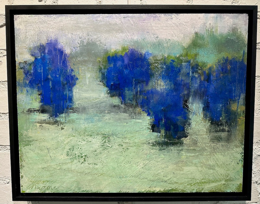 "MOODY BLUES" Original Oil on Board Framed