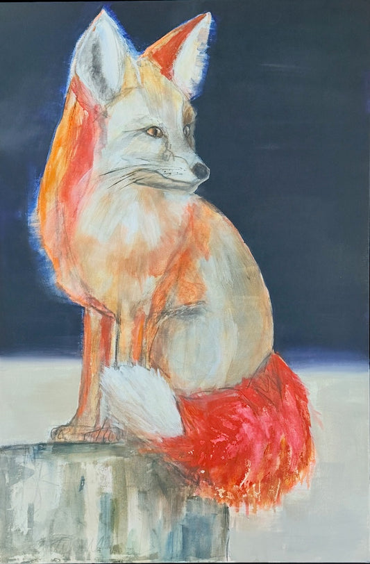 "STOP AND STARE" ORIGINAL ACRYLIC ON CANVAS/FRAMED
