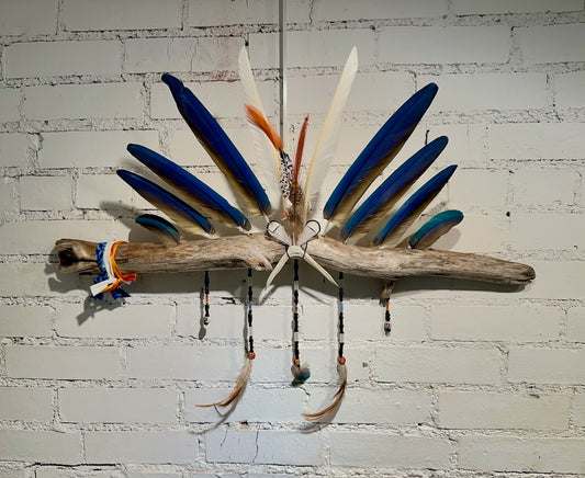 "STORY TELLER" MIXED MEDIA WALL SCULPTURE