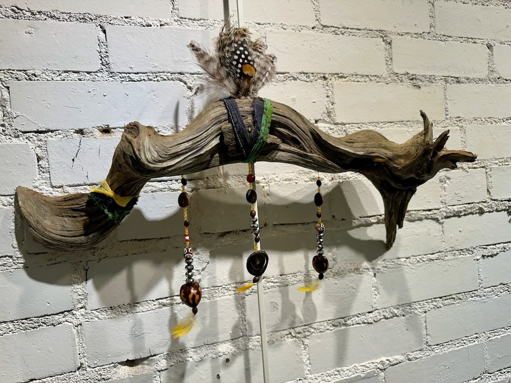 "STORY TELLER" MIXED MEDIA WALL SCULPTURE MM71