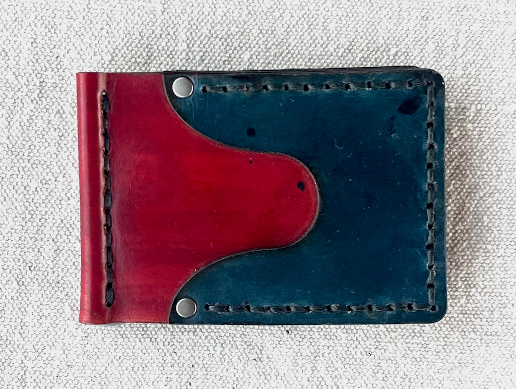 MULTI-COLOR LEATHER MONEY CLIP WALLET MMCW2