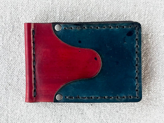 MULTI-COLOR LEATHER MONEY CLIP WALLET MMCW2