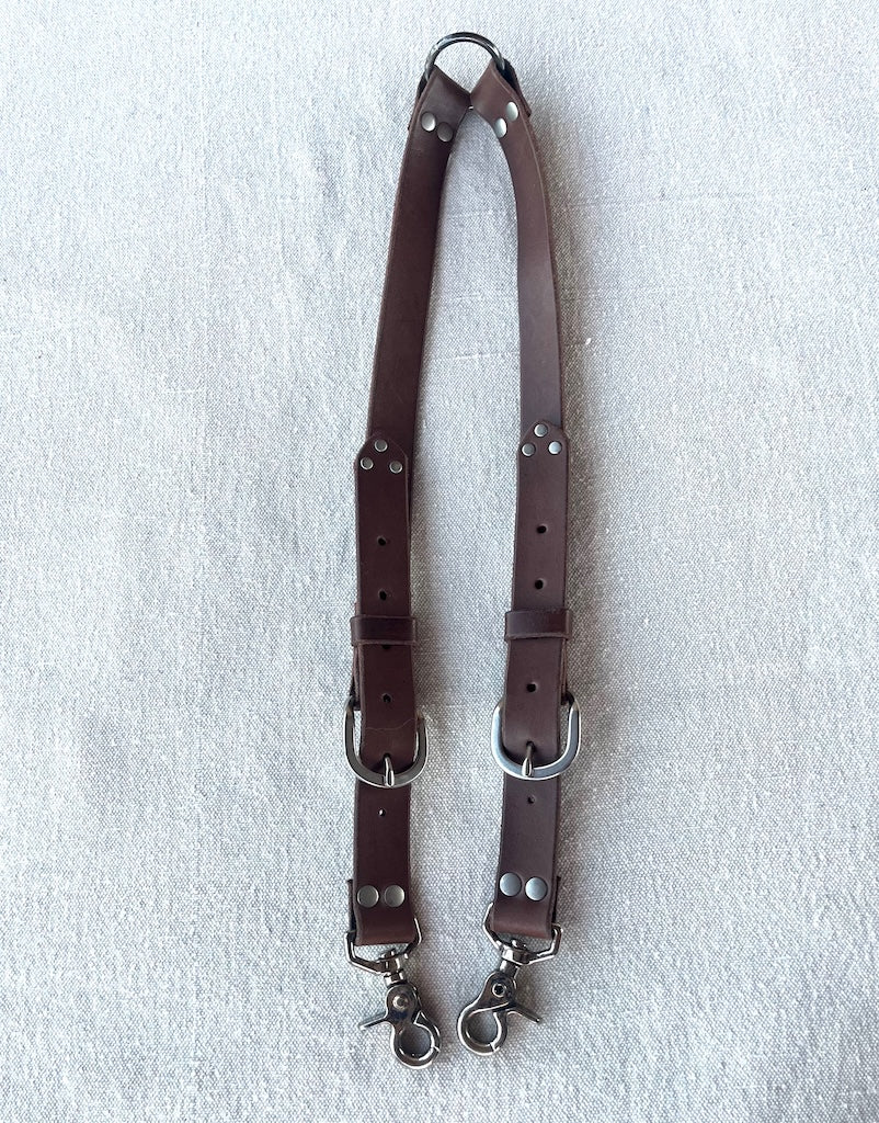 BROWN LEATHER HAND TOOLED EQUESTRIAN BELT MMEB1