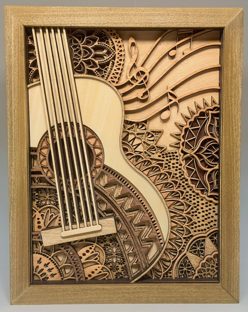"TRANSYLVANIA SUITES: LOOKING GLASS ARIA" LASER CUT WOOD WALL HANGING