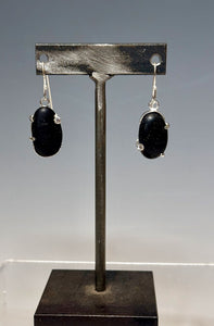 PEBBLE AND CZ EARRINGS SET IN STERLING SILVER Earrings MS221