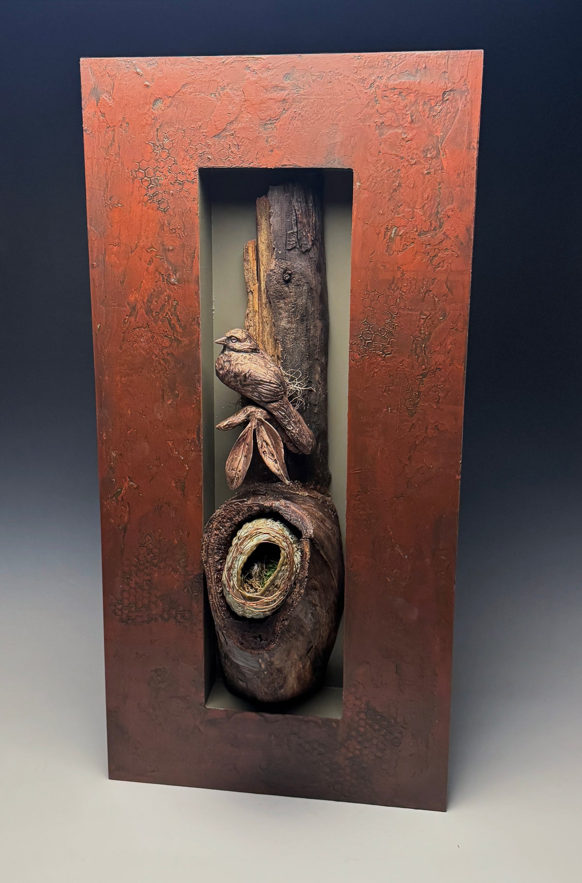 "RELIQUARY 035" MIXED MEDIA WALL HANGING