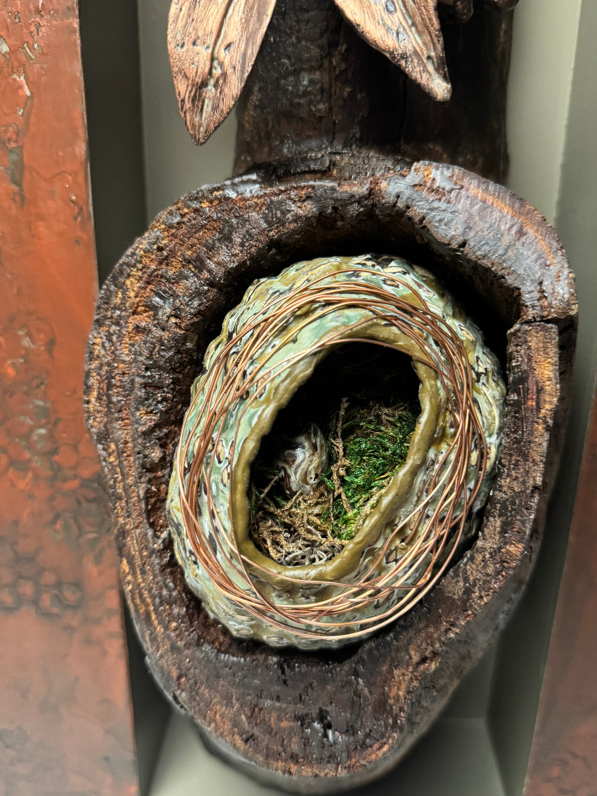 "RELIQUARY 035" MIXED MEDIA WALL HANGING