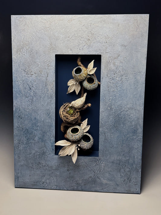 "RELIQUARY 037" MIXED MEDIA WALL HANGING