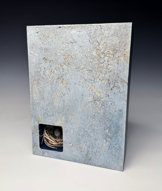 "SMALL RELIQUARY 017" MIXED MEDIA WALL HANGING