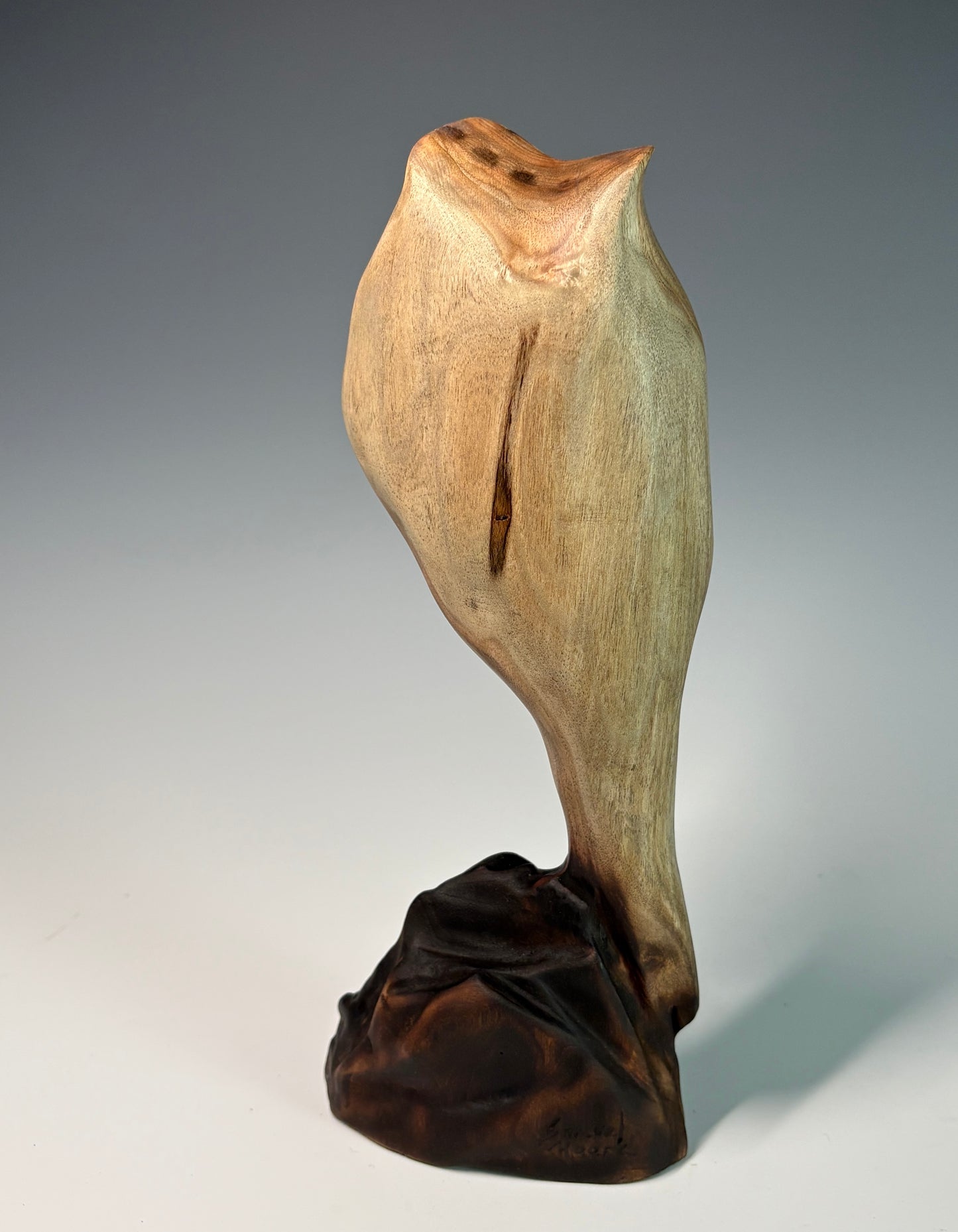 "MORNING JOY" HAND CARVED BUTTERNUT SCULPTURE