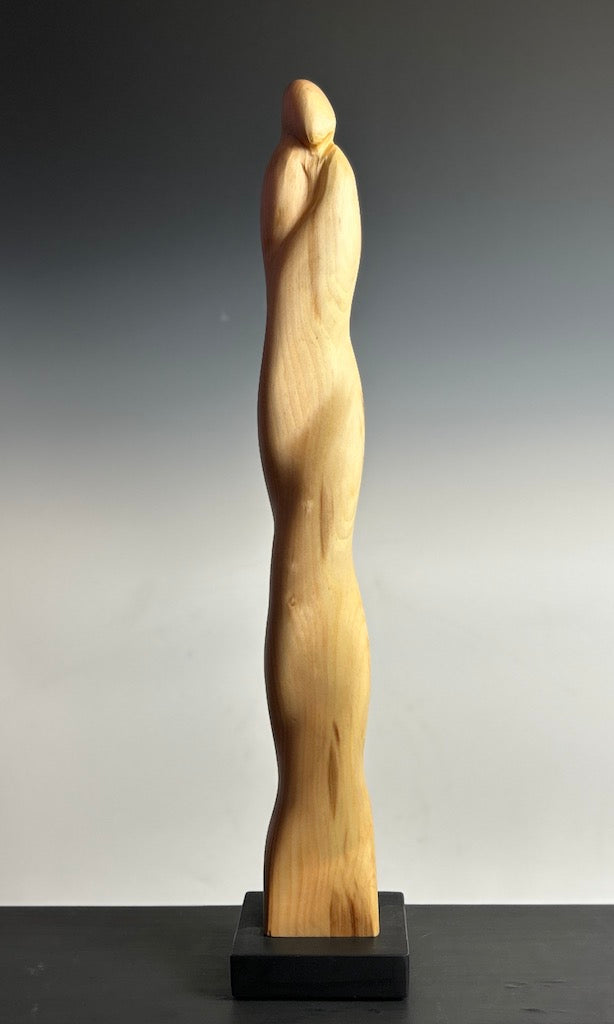 "MORNING LIGHT" HAND CARVED WOOD SCULPTURE