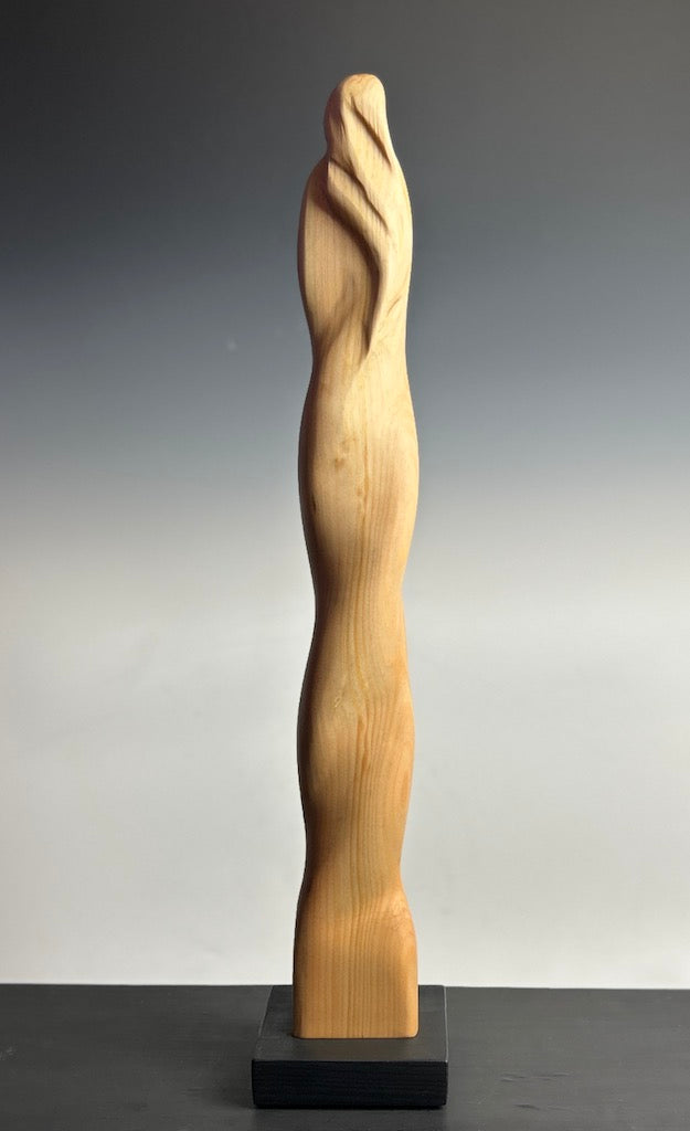 "MORNING LIGHT" HAND CARVED WOOD SCULPTURE