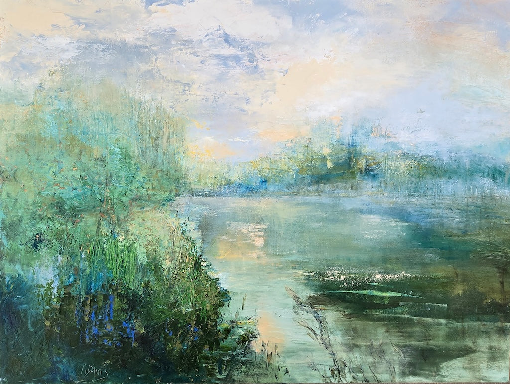"SUMMER HAZE" ORIGINAL OIL PAINTING ON CANVAS