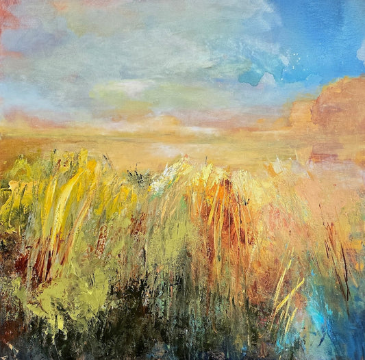 "CONTENT" ORIGINAL OIL PAINTING ON CANVAS