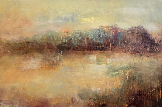 "THE GOLDEN AFTERNOON" ORIGINAL OIL PAINTING ON CANVAS