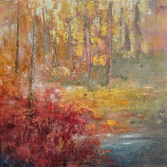 "THE FOREST WHISPERS" ORIGINAL OIL PAINTING ON CANVAS