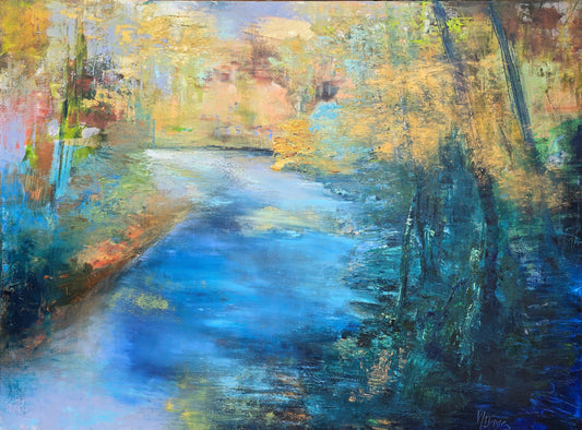 "THE PERSISTENCE OF BEAUTY" ORIGINAL OIL PAINTING ON CANVAS