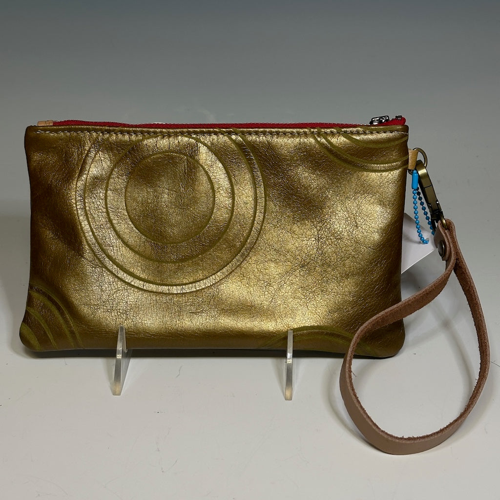 LEATHER WRISTLET, GEOMETRIC NH111