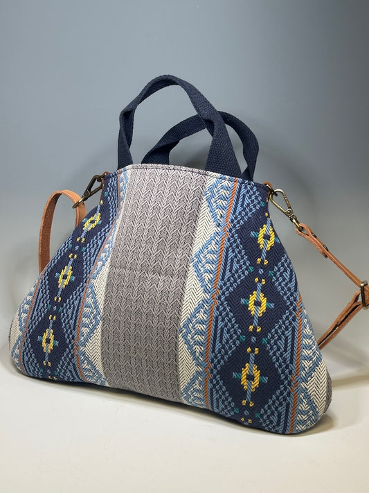 TAPESTRY HANDBAG/CROSSBAG, FUNKY BLUE NH124