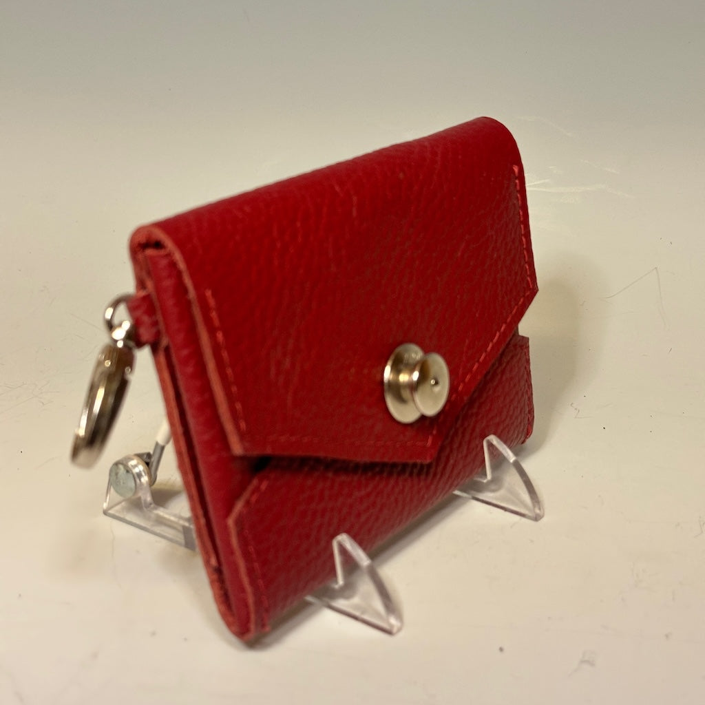 LEATHER MINI WALLET RED NH154