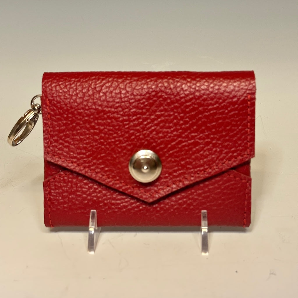 LEATHER MINI WALLET RED NH154