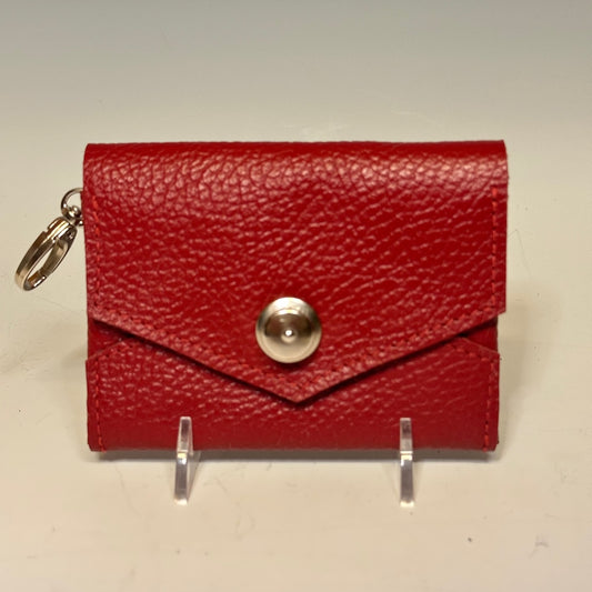 LEATHER MINI WALLET RED NH154