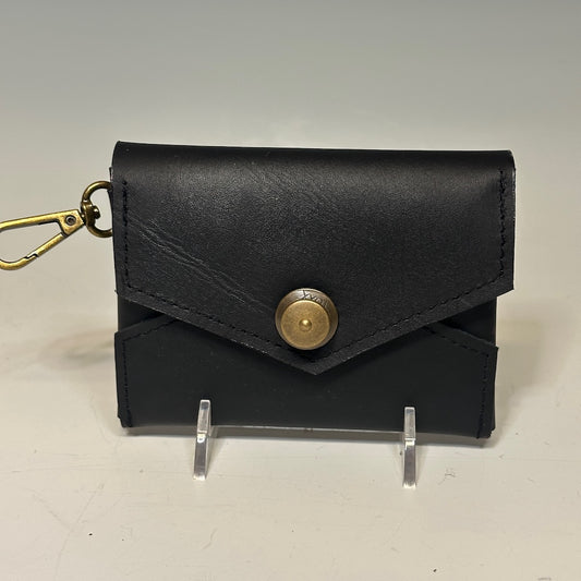 LEATHER MINI WALLET BLACK NH156