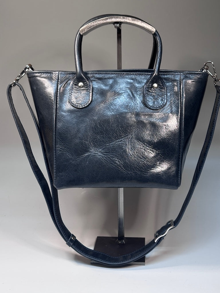 ALTO HANDBAG IN DEEP BLUE LEATHER NH167