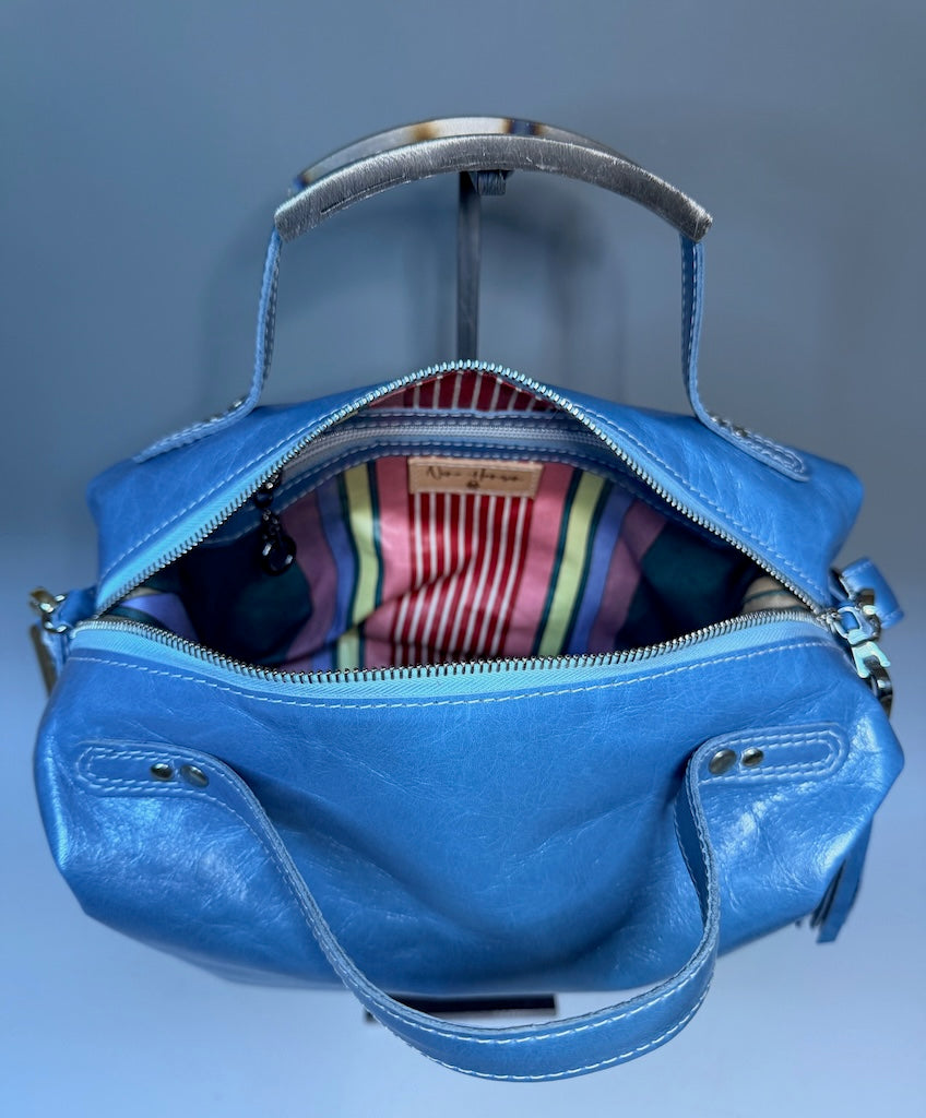 OCEAN BLUE LEATHER CAISSON - NH207