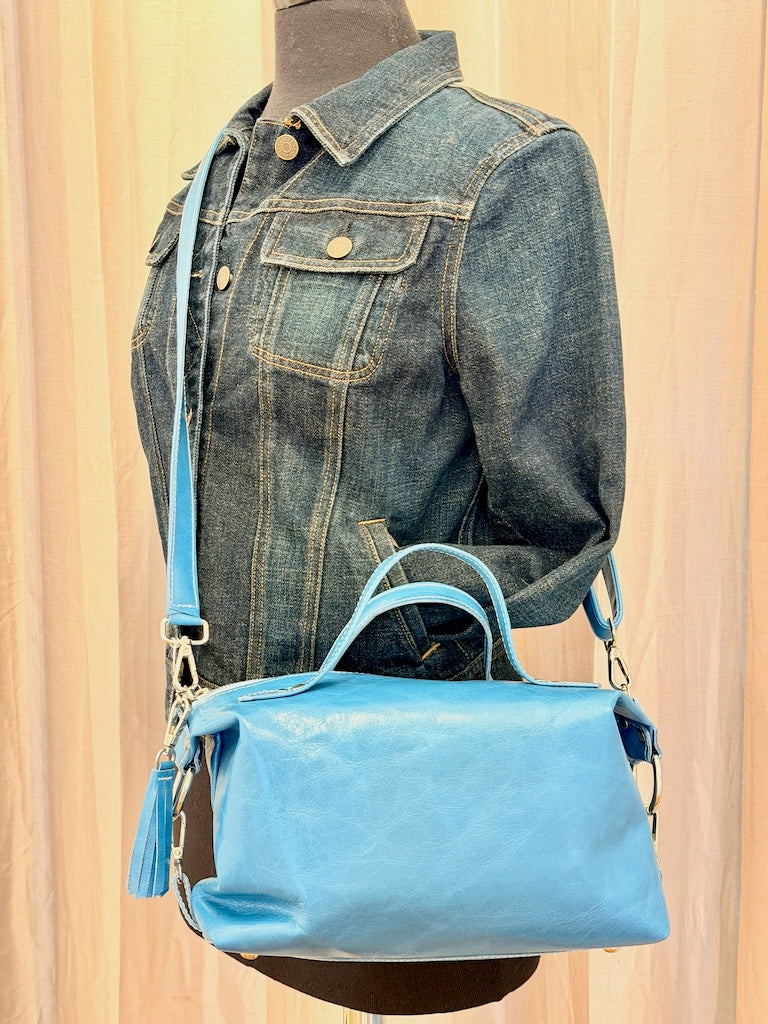 OCEAN BLUE LEATHER CAISSON - NH207